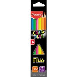 Kredki Maped Color'Peps Fluo 6 kolorów