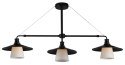 Lampa wisząca sufitowa czarna matowa 3x60W Loft Candellux 33-43115