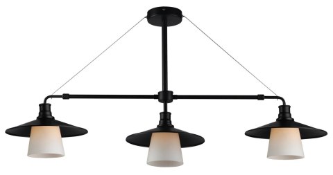 Lampa wisząca sufitowa czarna matowa 3x60W Loft Candellux 33-43115