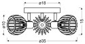 LAMPA SUFITOWA CANDELLUX ATARRI 98-68118 PLAFON 3xE14 BIAŁY+DREWNO