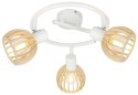 LAMPA SUFITOWA CANDELLUX ATARRI 98-68125 SPIRALA E14 BIAŁY+DREWNO