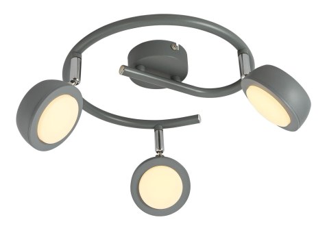 LAMPA SUFITOWA CANDELLUX MILD 98-66558 SPIRALA LED SZARY 3000K