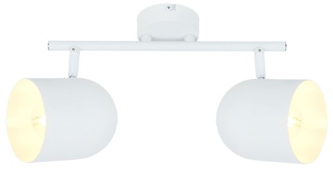 Lampa listwa ścienna/sufitowa biała 2xE27 Azuro 92-63250