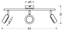 Lampa ścienna Candellux mild 93-66541 listwa led szary 3000K