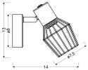 Lampa ścienna kinkiet 1X40W E14 szary VIKING 91-68002