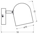 Lampa ścienna kinkiet 1X40W E27 szary mat AZURO 91-63205