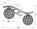 Lampa ścienna kinkiet 2X40W G9 chrom STARLET 92-85798