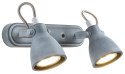 Lampa ścienna listwa 2X40W GU10 szary mat ASH 92-64400