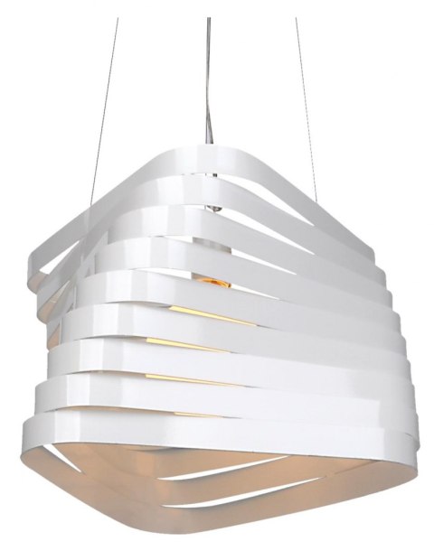 Lampa sufitowa 1X60W E27 wisząca biała BIZO 31-21581