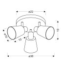 Lampa sufitowa plafon 3X40W E14 chrom PIN 98-70661