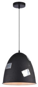 Lampa sufitowa wisząca 1X60W E27 czarny + chrom PATCH 31-43184