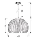 LAMPA SUFITOWA WISZĄCA CANDELLUX ABUKO 31-49783 E27 NIEBIESKI