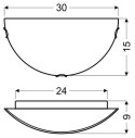 Lampa Sufitowa Candellux Asme 11-34611 Plafon E27 Złoty