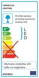 Lampa Sufitowa Candellux Gaja 13-54906 Plafon Led 4000K