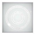 Lampa Sufitowa Candellux Lux 10-64516 Plafon 16W Led 4000K Satyna Podwójny Ring