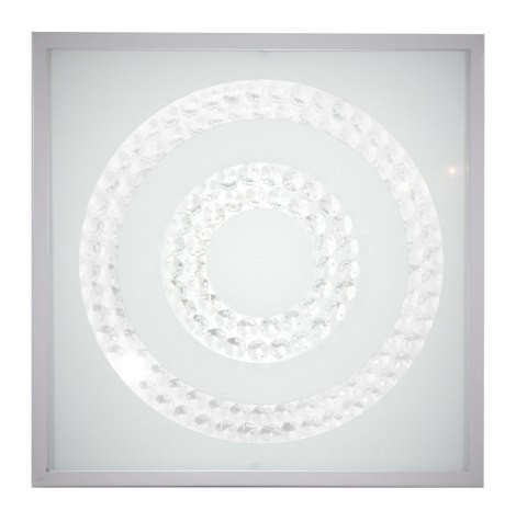 Lampa Sufitowa Candellux Lux 10-64516 Plafon 16W Led 4000K Satyna Podwójny Ring