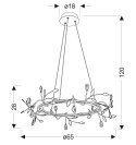 LAMPA SUFITOWA WISZĄCA CANDELLUX APETI GIAROS LED CZARNY 4000K