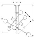 LAMPA SUFITOWA WISZĄCA CANDELLUX APETI PAKSOS G9 LED CZARNY