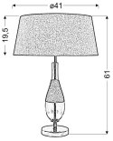 Lampka stołowa beżowe płótno 41x61cm Eco 41-21489