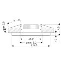 Oprawa stropowa okrągła oczko białe LED SSP-26 Candellux 2273693