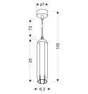 Lampa wisząca biała naświetlacz Tuba 31-77684