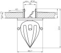 OPRAWA STROPOWA CANDELLUX SK-37 CH G4 CHROM OPR. STROP. STAŁA KRYSZTAŁ 20W G4 PĄK KWIATOWY