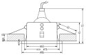 Oprawa stropowa IP65 hermetyczna biała SH-11 2250830