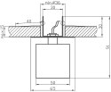 Oprawa stropowa chrom kryształ zielony G4 20W SK-18 Candellux 2280236