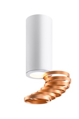 Lampa sufitowa złoty+biały 6x20cm Tuba Candellux 2276076