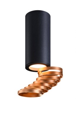 Lampa sufitowa złoty+czarny 6x20cm Tuba Candellux 2277110