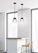 Lampa wisząca 145mm bezbarwna/czerwony kabel Liverpool Ledea 50101287