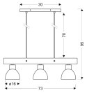 Lampa wisząca Candellux Vario 33-73471 3X60W E27 czarna