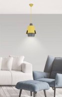 Lampa wisząca żółta/szara E27 Falun Ledea 50101149