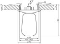 OPRAWA STROPOWA CANDELLUX SK-10 A CH/WH G4 CHROM OPR. STROP. STAŁA KRYSZTAŁ 20W G4