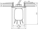 OPRAWA STROPOWA CANDELLUX SK-10 B CH/WH G4 CHROM OPR. STROP. STAŁA KRYSZTAŁ 20W G4