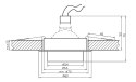 Oprawa stropowa aluminiowa okrągła czarna SC-01 2210402