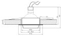 Oprawa stropowa aluminiowa satyna czarna SA-02 2210202