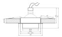 Oprawa stropowa aluminiowa złoto satyna SC-02 2210445