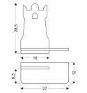 Lampa kinkiet półeczka 5W LED 4000K IQ Kids Tower niebieski 21-85047