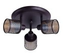 Lampa sufitowa plafon kawowe złoto bursztyn 3x40W Canabera Candellux 98-83098