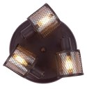 Lampa sufitowa plafon kawowe złoto bursztyn 3x40W Canabera Candellux 98-83098