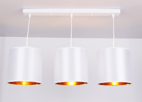 Lampa wisząca biała listwa 3xE27 Atlanta 33-00651