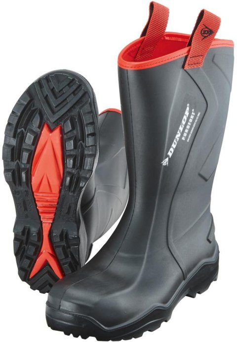 Buty Dunlop Purofort+ Rugged, rozmiar 42, czarne