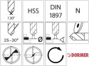 Wiertlo krót.HSS DIN1897N4,1mm 130G typ ADX 2,5xD A520 Dormer