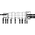 Nóż wytaczak hakowy węgl. podob.do DIN263, prawy 10x10x140mm P25/30 WILKE