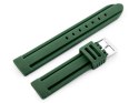 Pasek gumowy do zegarka U09 - zielony - 24mm