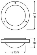 Lampa Sufitowa Candellux Aquila 12-69962 Plafon G9 Patyna Ip44