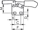 Docisk szybkomocujacy, poziomy 6832 wlk. 2 AMF