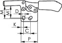 Docisk szybkomocujacy, poziomy 6832 wlk. 2 AMF