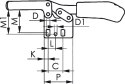 Docisk szybkomocujacy, poziomy 6832 wlk. 2 AMF